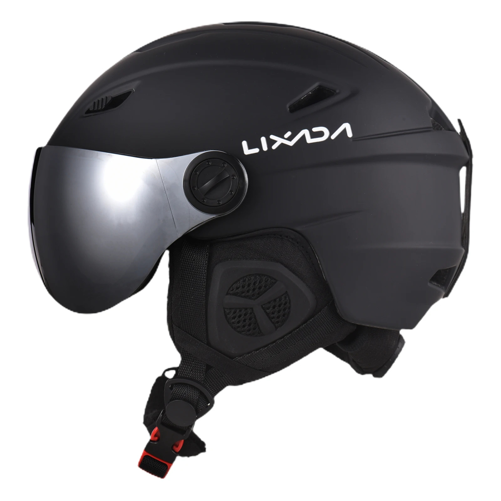 Casca Ski/Snowboard, Cu Viziera dubla anti-ceata si anti-UV, FIXATO, Dimensiune reglabila, Circumferinta 58-62, Negru [3]