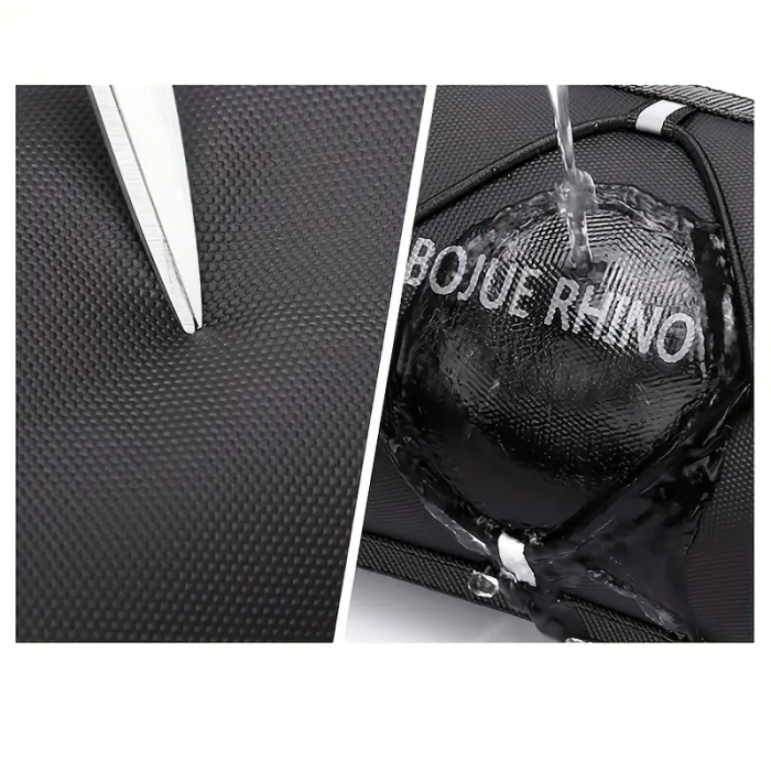 Geanta Portbagaj Bicicleta 2.5L, Impermeabila, 24x10 cm, cu Curea de Umar, Geanta Ghidon pentru Depozitare, Diverse moduri de montare, FIXATO, Negru [3]