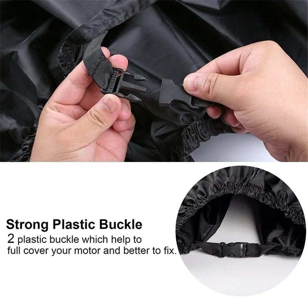 Husa Protectie Moto / Scuter marimea L, impermeabila, rezistenta la praf, negru, FIXATO [6]