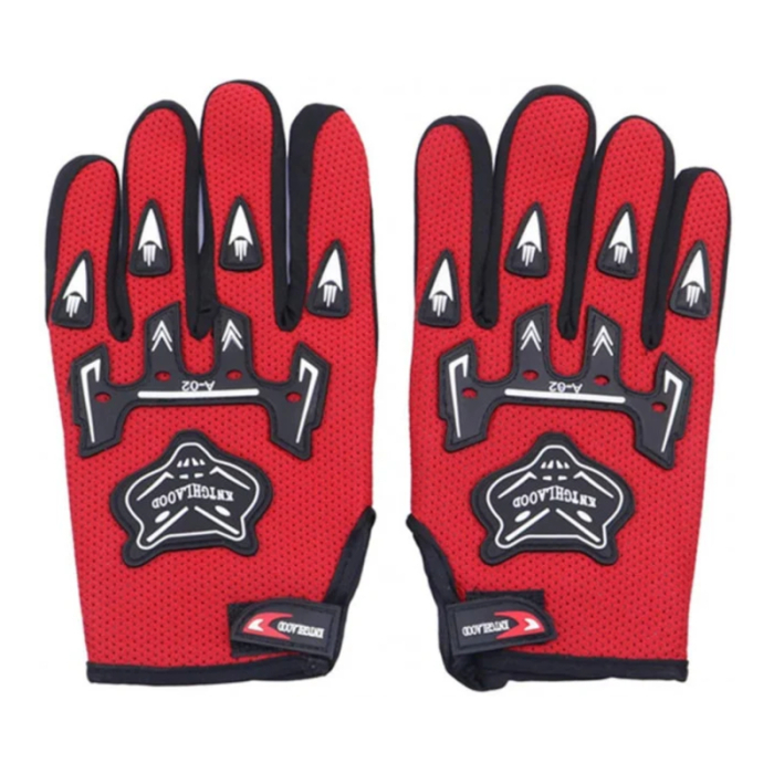 Manusi Moto/ATV/Bicicletă, Cu Protectie Avansata, Anti-Alunecare, Touchscreen, Respirabile, Rezistente la Socuri si Abraziune, FIXATO, Unisex, Rosu [1]