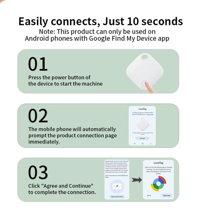 Mini GPS Tracker FIXATO, dispozitiv anti-pierdere, localizare in timp real, compatibil Android, pentru masini, copii, animale, bagaje, Negru [6]