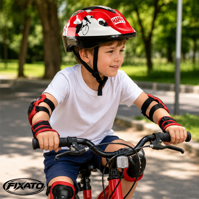 Set Protectie pentru Copii FIXATO, Casca 7 in 1 pentru Copil 3-14 ani, Genunchiere, Cotiere, Aparatori Incheieturi, pentru Ciclism, Patinaj, Skateboard, Ideal pentru Bicicleta, Trotineta, Role, Patine [2]
