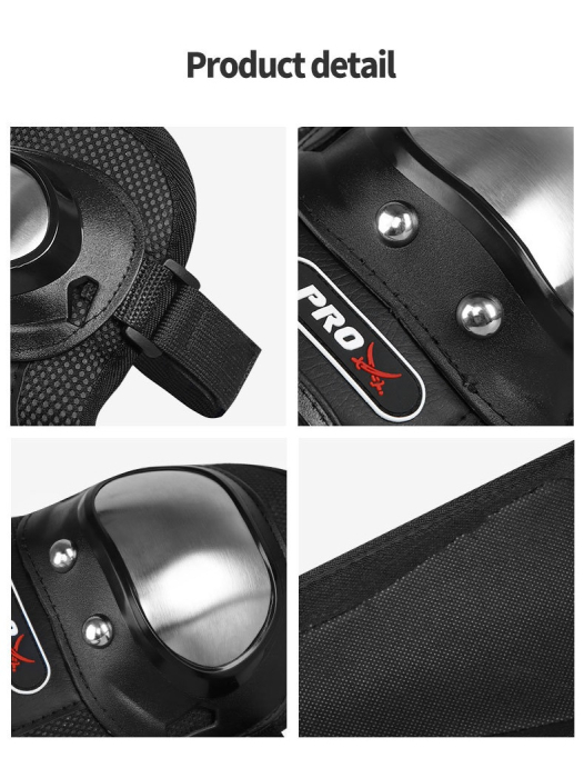 Set Protectii Moto Genunchi si Coate, Curele Ajustabile, Design Ergonomic, Pentru Moto, Scuter, ATV, Enduro, Bicicletă, FIXATO, Negru [5]