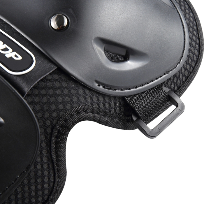 Set Protectii Moto pentru Genunchi si Coate, ABS Durabil, Usoare, Confortabile, Reglabile, Pentru Moto, Scuter, ATV, Enduro, Bicicleta, FIXATO, Negru [5]
