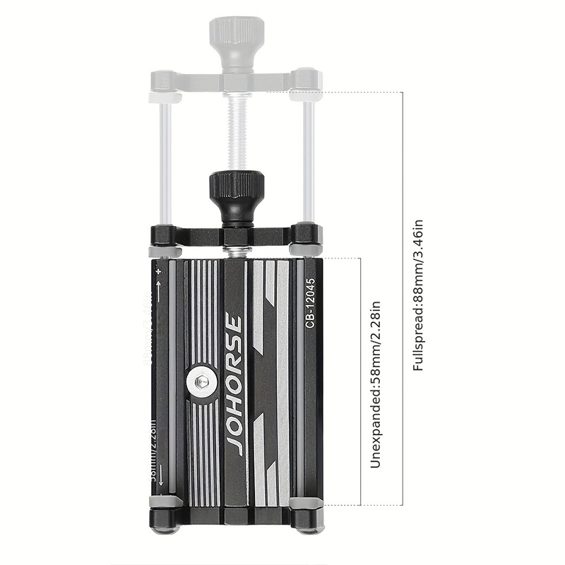 Suport de telefon pentru Bicicleta/Motocicleta/Scuter/Trotineta, FIXATO, Aluminiu, Negru [8]