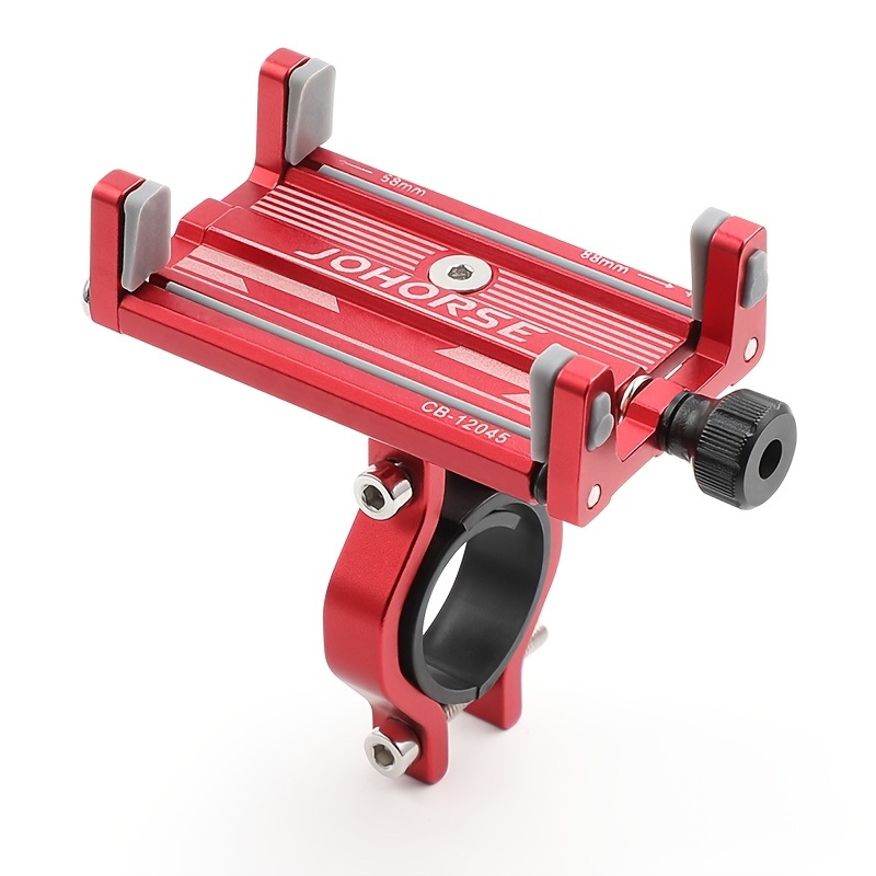 Suport de telefon pentru Bicicleta/Motocicleta/Scuter/Trotineta, FIXATO, Aluminiu, Rosu [1]