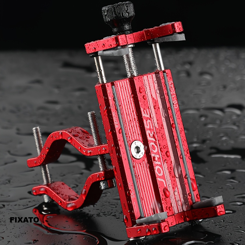 Suport de telefon pentru Bicicleta/Motocicleta/Scuter/Trotineta, FIXATO, Aluminiu, Rosu [6]
