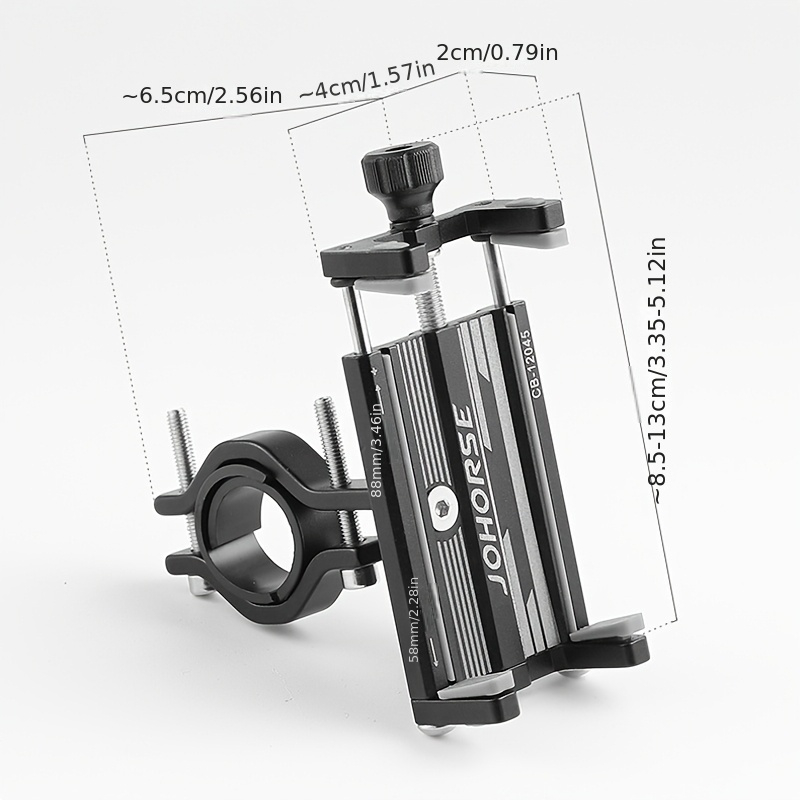 Suport de telefon pentru Bicicleta/Motocicleta/Scuter/Trotineta, FIXATO, Aluminiu, Rosu [2]