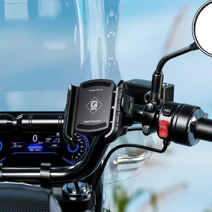 Suport de telefon pentru Bicicleta/Motocicleta/Scuter/Trotineta, montare sigura, constructie durabila, FIXATO, Negru [4]