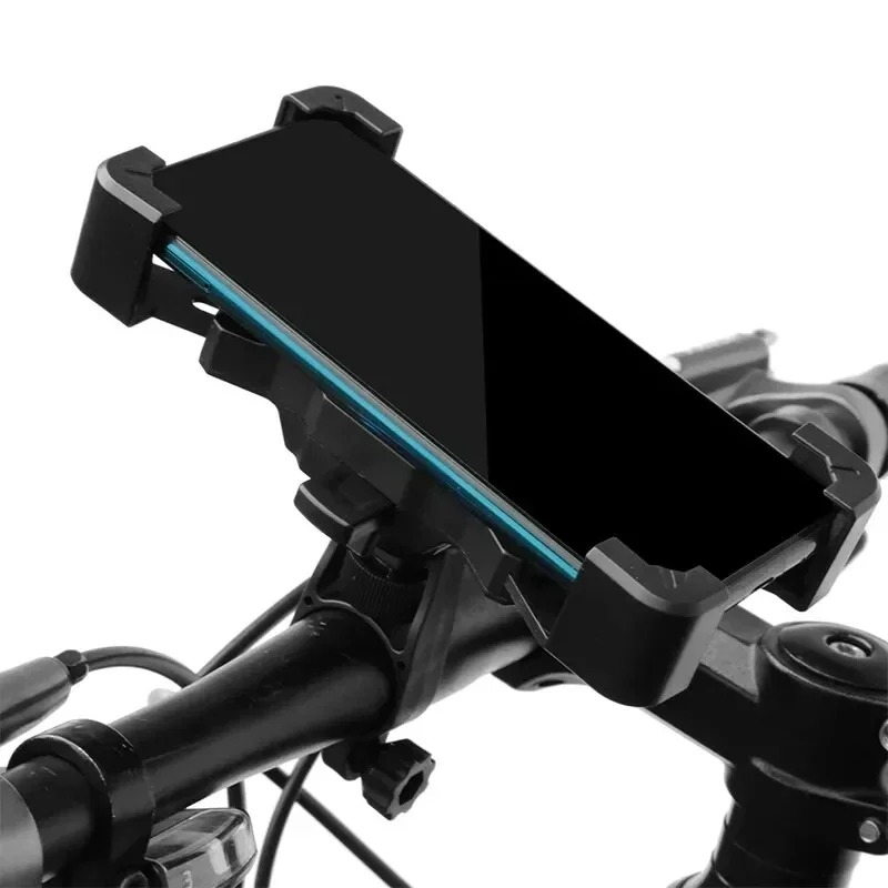 Suport Telefon pentru motocicleta/scuter Rotire la 360°, Negru, prindere pe ghidon [4]