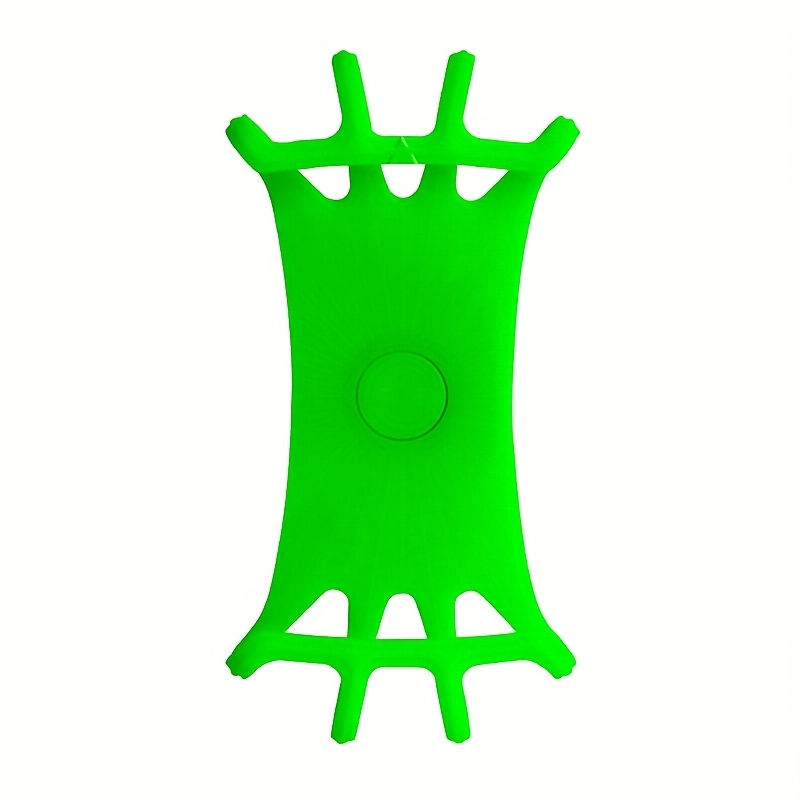 Suport telefon universal pentru bicicleta, FIXATO, rotativ 360°, montaj pe ghidon, silicon, compatibil bicicleta, scuter, carut, trotineta, Verde [1]
