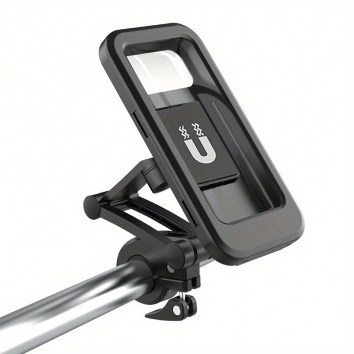 Suport Universal Impermeabil pentru Telefon pentru Motocicleta, Bicicleta, Scuter, Material ABS, Suport GPS rotativ 360°, suport reglabil pentru telefon, FIXATO [2]