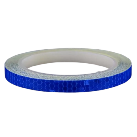 Diverse Accesorii - Banda reflectorizanta pentru biciclete, motociclete, masini, FIXATO, autoadeziva, rezistenta la apa, lungime 8m, Albastru