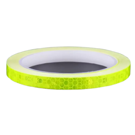 Diverse Accesorii - Banda reflectorizanta pentru biciclete, motociclete, masini, FIXATO, autoadeziva, rezistenta la apa, lungime 8m, Galben