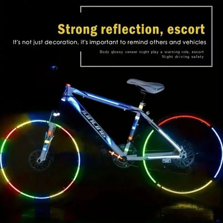Banda reflectorizanta pentru biciclete, motociclete, masini, FIXATO, autoadeziva, rezistenta la apa, lungime 8m, Verde [5]
