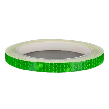 Diverse Accesorii - Banda reflectorizanta pentru biciclete, motociclete, masini, FIXATO, autoadeziva, rezistenta la apa, lungime 8m, Verde
