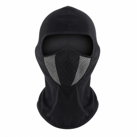 Cagula Moto FIXATO, Unisex, Protectie UV, Masca Mesh, Material elastic si respirabil, Marime universala, Negru cu Gri [0]