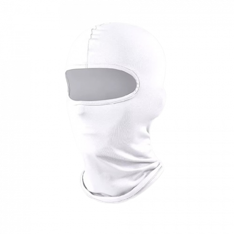 Cagule si bandane - Cagula Moto FIXATO, Unisex, Protectie UV, Material elastic, respirabil, Marime universala, Alba