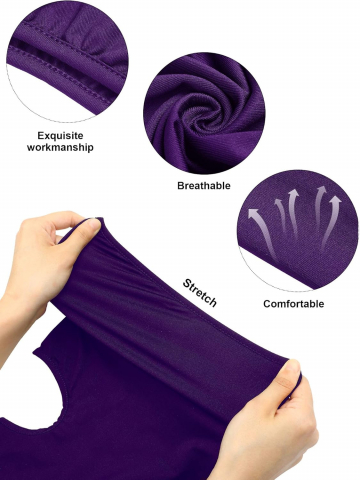 Cagula Moto FIXATO, Unisex, Protectie UV, Material elastic, respirabil, Marime universala, Mov [2]