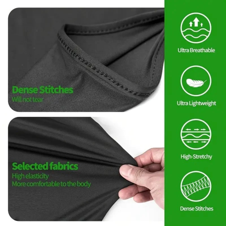 Cagula Moto FIXATO, Unisex, Protectie UV, Material elastic, respirabil, Marime universala, Neagra [2]