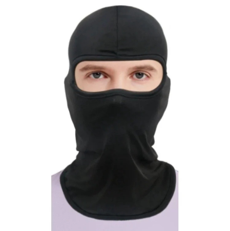 Cagula Moto FIXATO, Unisex, Protectie UV, Material elastic, respirabil, Marime universala, Neagra [1]