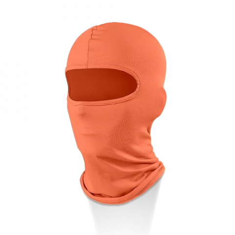 Cagule si bandane - Cagula Moto FIXATO, Unisex, Protectie UV, Material elastic, respirabil, Marime universala, Portocalie