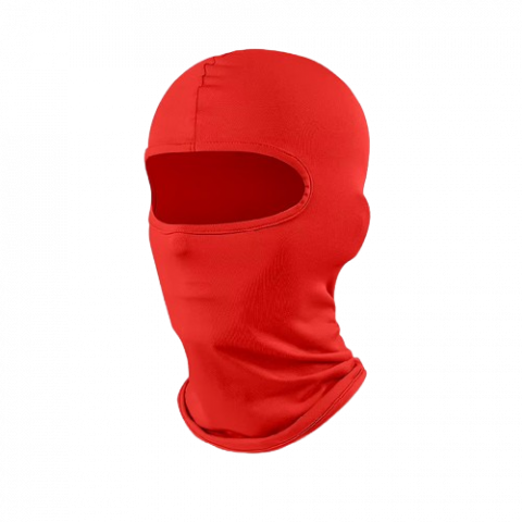 Cagule si bandane - Cagula Moto FIXATO, Unisex, Protectie UV, Material elastic, respirabil, Marime universala, Rosie