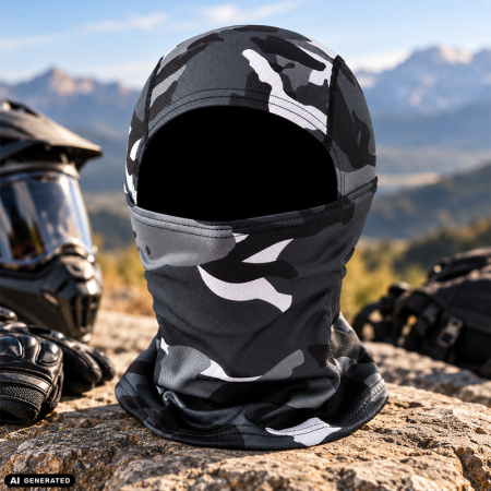 Cagula Tactica FIXATO, 6in1 Multifunctionala, Protectie UV, Material elastic, respirabil, Marime universala, Urban Ghost [3]