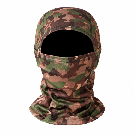 CAGULE - Cagula Tactica FIXATO, 6in1 Multifunctionala, Protectie UV, Material elastic, respirabil, Marime universala, Woodland