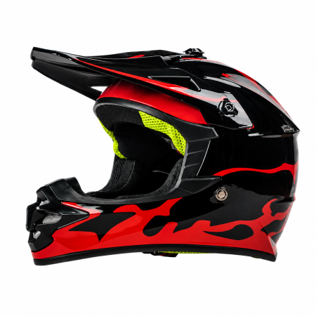 CASTI ENDURO / CROSS / ATV - Casca Copii Moto/Enduro FIXATO, Interior Confortabil, Ventilatie Multipla, pentru Moto, Cross, Enduro, ATV, Dirt Bike, Rosu, M 51-52cm