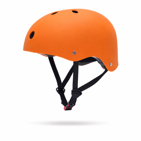CASTI - Casca de Protectie pentru Trotineta si Bicicleta, Ventilatie buna, Marime Reglabila, Ultra Usoara, Portocaliu