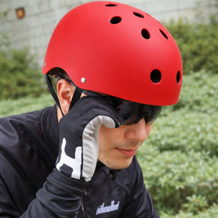 Casca de Protectie pentru Trotineta si Bicicleta, Ventilatie buna, Marime Reglabila, Ultra Usoara, Rosu [1]