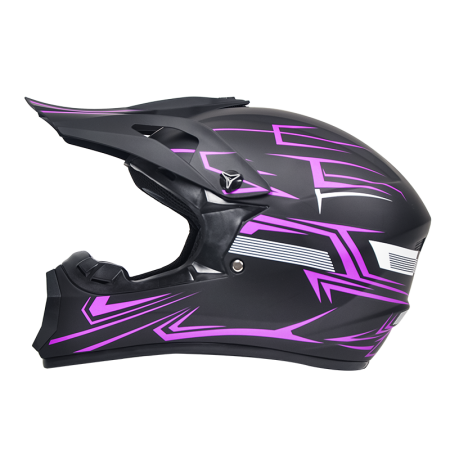 Casca Moto/Enduro, Interior Confortabil, Ventilatie Multipla, pentru Motociclete, Cross, Enduro, ATV, Dirt Bike, FIXATO,  Marime S, Mov [5]