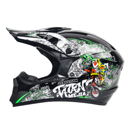 Casca Moto/Enduro, Interior Confortabil, Ventilatie Multipla, pentru Motociclete, Cross, Enduro, ATV, Dirt Bike, FIXATO,  Marime S, Multicolor [5]