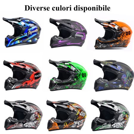 Casca Moto/Enduro, Interior Confortabil, Ventilatie Multipla, pentru Motociclete, Cross, Enduro, ATV, Dirt Bike, FIXATO,  Marime S, Multicolor [4]