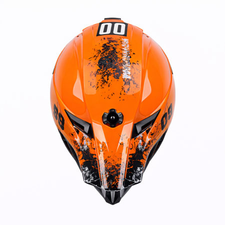 Casca Moto/Enduro, Interior Confortabil, Ventilatie Multipla, pentru Motociclete, Cross, Enduro, ATV, Dirt Bike, FIXATO,  Marime XL, Portocaliu [5]