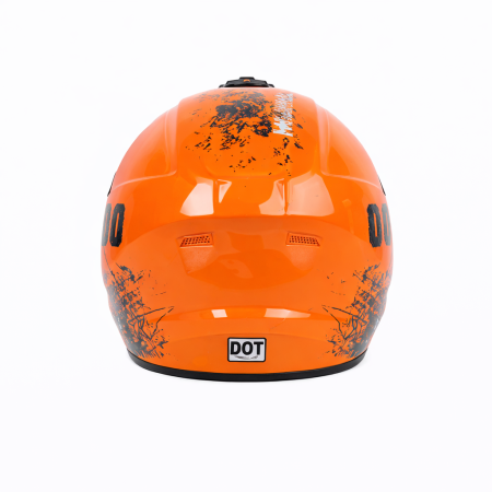 Casca Moto/Enduro, Interior Confortabil, Ventilatie Multipla, pentru Motociclete, Cross, Enduro, ATV, Dirt Bike, FIXATO,  Marime XL, Portocaliu [7]