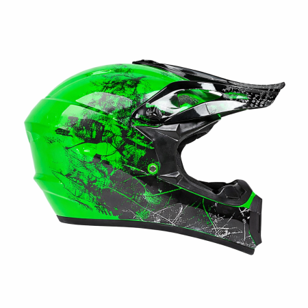 Casca Moto/Enduro, Interior Confortabil, Ventilatie Multipla, pentru Motociclete, Cross, Enduro, ATV, Dirt Bike, FIXATO,  Marime S, Verde [6]