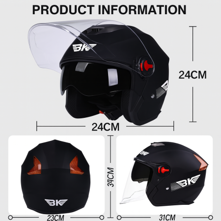 Casca Moto/Scuter FIXATO BK, Vizieră Dublă, Protecție UV, Ventilație Superioară, marime universala 54-59cm, Argintiu [3]