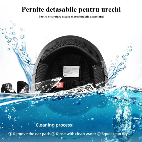 Casca Moto/Scuter FIXATO Italia, Viziera Dubla, Protectie UV, marime universala 56-62cm, Albastra [2]