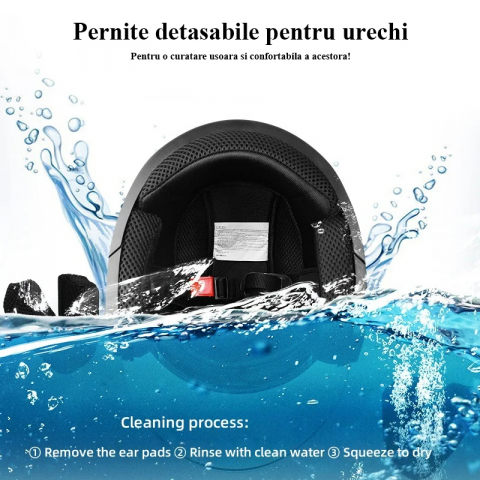 Casca Moto/Scuter FIXATO Italia, Viziera Dubla, Protectie UV, marime universala 56-62cm, Gri [3]