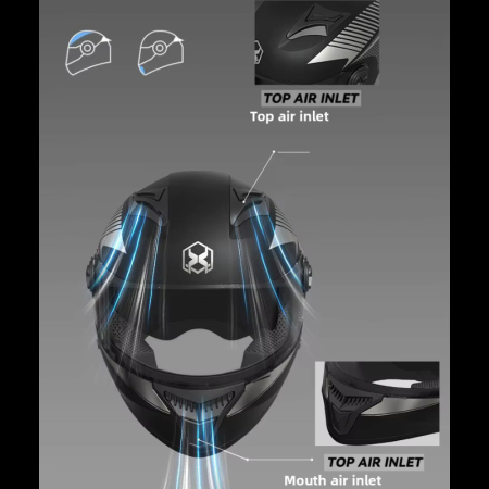 Casca Moto/Scuter FIXATO Phantom, Protectie UV, Viziera Dubla, Ventilatie buna si permeabilitate la aer, Alb, Marime universala 57-62 cm [1]