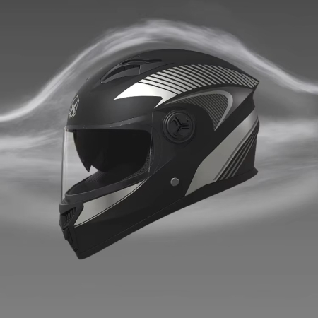 Casca Moto/Scuter FIXATO Phantom, Protectie UV, Viziera Dubla, Ventilatie buna si permeabilitate la aer, Negru Auriu, Marime universala 57-62 cm [2]