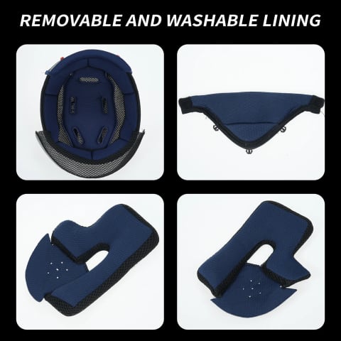 Casca Moto/Scuter FIXATO Raptor, Viziera Dubla, Protectie UV, Negru, L 59-60cm [4]