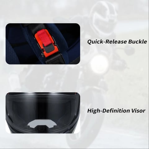 Casca Moto/Scuter FIXATO Raptor, Viziera Dubla, Protectie UV, Negru, L 59-60cm [5]