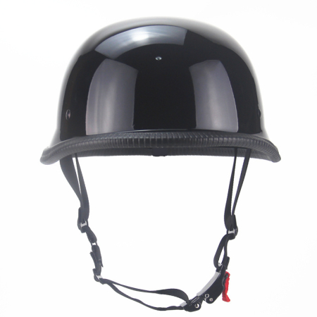 Casca Moto/Scuter FIXATO Retro German, Interior Confortabil, Prindere rapida, Negru Lucios, Marime XL 61-62cm [4]