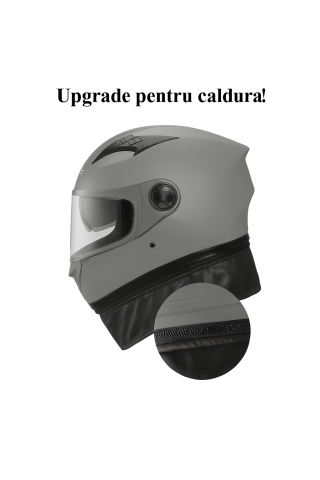 Casca Moto/Scuter FIXATO Ultra, Protectie UV, Viziera Dubla, Ventilatie buna si permeabilitate la aer, Esarfa de iarna detasabila, Alba, Marime universala 54-62 cm [3]