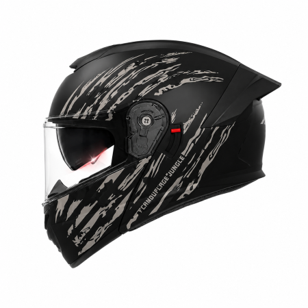 CASTI FLIP-UP - Casca Moto/Scuter Flip-Up FIXATO Viper, Viziera Dubla, Protectie UV, Modulabila, Negru Camo, Marime 57-59cm