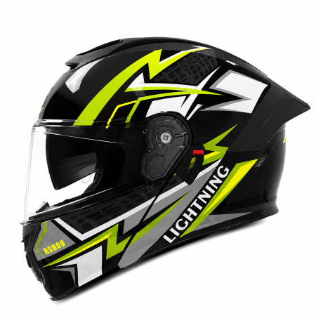 CASTI FLIP-UP - Casca Moto/Scuter Flip-Up FIXATO Viper, Viziera Dubla, Protectie UV, Modulabila, Verde, Marime 57-59cm