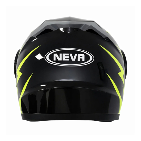 Casca Moto/Scuter Flip-Up FIXATO, Viziera Dubla, Protectie UV, Negru cu Verde, L 59-60cm [4]